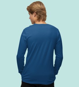 Get Back To Work Santa : Hydrate Festively withBlueFull Sleeve T-shirt - Leak-Proof, Marathi Printed Design