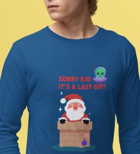 Santa's Last Gift: Best DesignerFull Sleeve T-shirt Botttle Blue Christmas's Best Gift For Boys Girls
