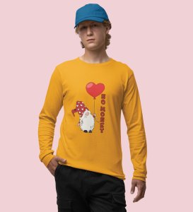 No Money: Cute Santa No Money ChristmasFull Sleeve T-shirt Yellow - BPA-Free, Leak-Proof Design - Ideal for Festive Outdoor Adventures Gift