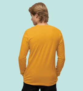 Get Back To Work Santa : Hydrate Festively withYellowFull Sleeve T-shirt - Leak-Proof, Marathi Printed Design