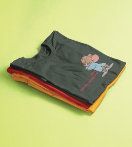 Come Faster 2024 Green Printed T-shirt For Mens On New Year Theme