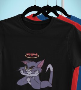 What To Say? Black Men Printed T-shirt For Mens Boys