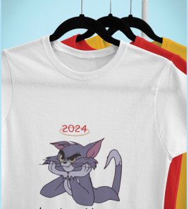 What To Say? White Men Printed T-shirt For Mens Boys