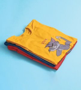 What To Say? Yellow Men Printed T-shirt For Mens Boys