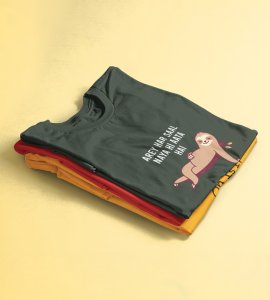 New Year Always Comes Green New Year Printed T-shirt For Mens