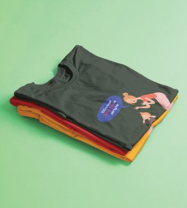 Go Enjoy Your Party GreenPrinted T-shirt For Mens On New Year Theme