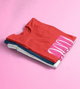 Monkey's New Year Red New Year Printed T-shirt For Mens