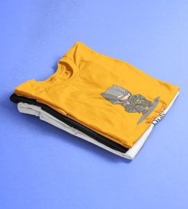 New Year New Duty Yellow Printed T-shirt For Mens On New Year Theme Best Gift For New Year