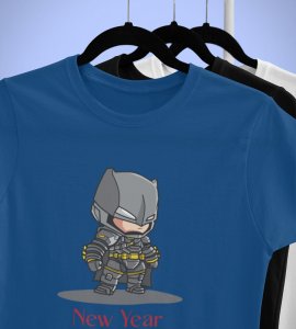 New Year New Duty Blue Printed T-shirt For Mens On New Year Theme Best Gift For New Year