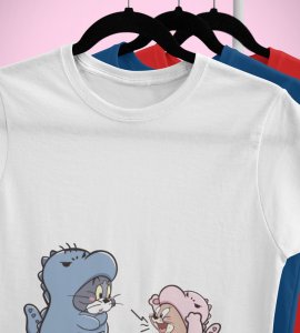 Let's Party White Graphic Printed T-shirt For Mens Boys