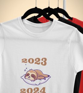 Sleep More White Graphic Printed T-shirt For Mens Boys