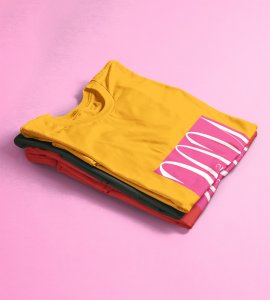 2024 New Year Yellow Printed T-shirt For Mens On New Year Theme Best Gift For New Year