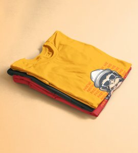 Monkey's New Year Yellow New Year Printed T-shirt For Mens