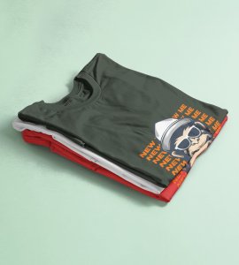 Monkey's New Year Green New Year Printed T-shirt For Mens
