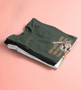 No More Rage Green New Year Printed T-shirt For Mens