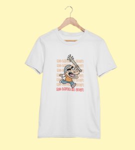 No More Rage White New Year Printed T-shirt For Mens