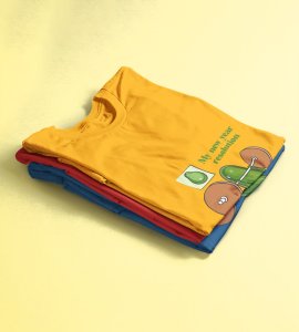 Resolution Yellow Printed T-shirt For Mens On New Year Theme Best Gift For New Year