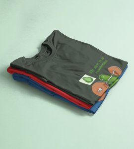 New Year New Villans Green Men Printed T-shirt For Mens Boys