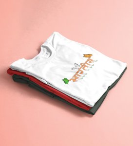 Indian Glory White Round Neck Printed T-shirts For Boys & Mens