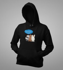 Party Is Mine,  BlackPrinted Hoodies For Mens On New Year Theme