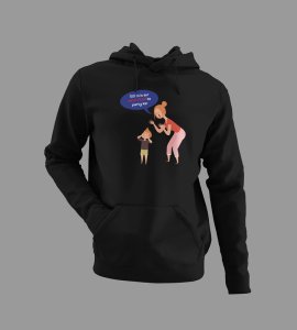 Go Enjoy Your Party,  BlackPrinted Hoodies For Mens On New Year Theme