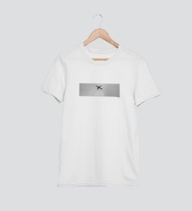 Luxor Route, Graphic Revolution: White Trendy Front Printed Tee - Men's Style Redefined