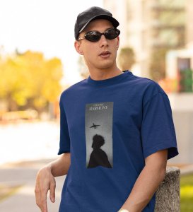 Riotous Peace, Urban Essentials: Elevate Everyday Style with Blue Front Graphic Tee
