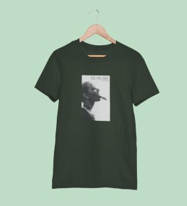 Real World, Green Elevated Elegance: Front Printed Tee - Men's Stylish Statement
