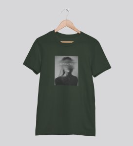 Astigmatism, Green Bold Impressions: Front Printed Men's Oversized Tee - City Style Defined