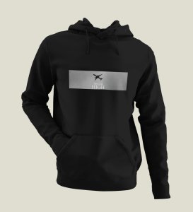 Luxor Route, Graphic Revolution:Black Trendy Front Printed Hoodies - Men's Style Redefined