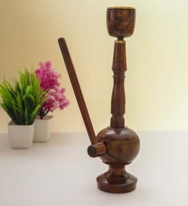 Unique Wooden Handcrafted Hookah, Best For Gifting And Showpiece Use