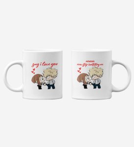 Stubborn Girlfriend Cute Printed Coffee Mug For Couples