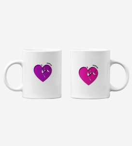 HeartBreaks Printed Coffee Mugs For Couple