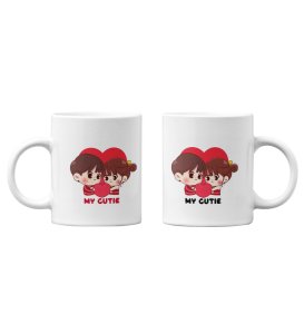 My Cute Lover Printed Couple Coffee Mugs