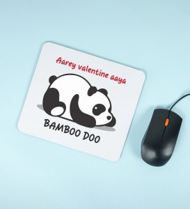 Panda Wants Bamboo: Attractive Printed Mouse Pad, Best Gift For Singles
