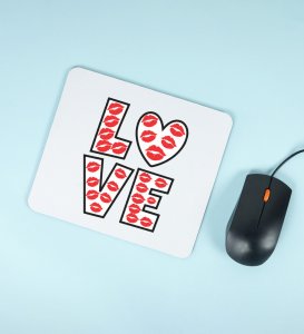 Pure Love: Attractive Printed Mouse Pad, Best Gift For Singles
