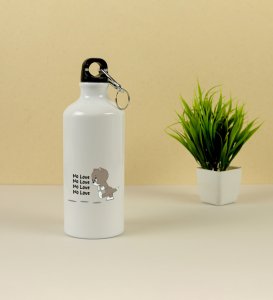 Again No Love : Sublimation Printed Aluminium Water Bottle 750ml, Best Gift For Singles