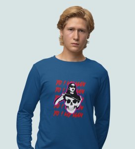 Lover's Paradise: Sublimation Printed (blue) Full Sleeve T-Shirt For Singles