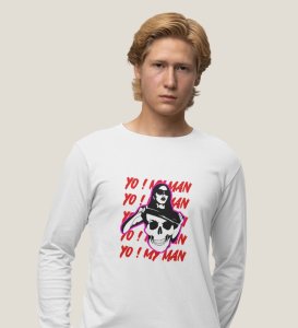 Lover's Paradise: Sublimation Printed (white) Full Sleeve T-Shirt For Singles