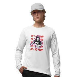 Lover's Paradise: Sublimation Printed (white) Full Sleeve T-Shirt For Singles
