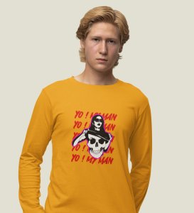 Lover's Paradise: Sublimation Printed (yellow) Full Sleeve T-Shirt For Singles