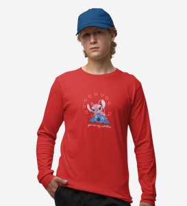 Love Drives You Crazy: (red) Full Sleeve T-Shirt For Singles