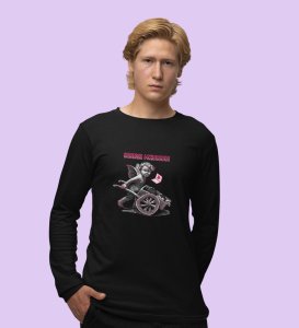 Sending Love: Printed (black) Full Sleeve T-Shirt For Singles