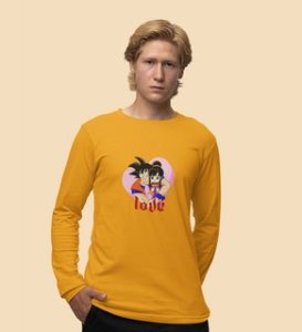Love Is In Air: Attractive Printed (yellow) Full Sleeve T-Shirt For Singles