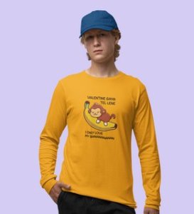 I Love Myself: (yellow) Full Sleeve T-Shirt For Singles