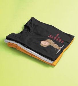 Even Tom Has A Valentine: (black) T-Shirt For Singles With Print