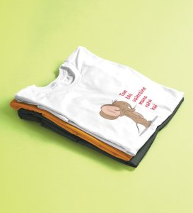 Even Tom Has A Valentine: (white) T-Shirt For Singles With Print