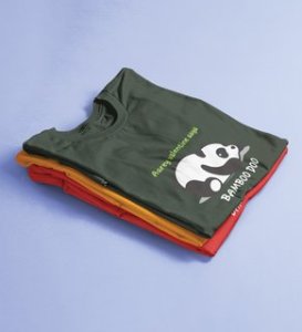 Panda Wants Bamboo: Amazingly Printed (Green) T-Shirt For Singles