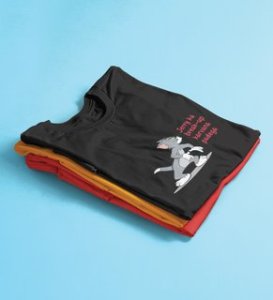 Jerry Is In Danger: (black) T-Shirt For Singles