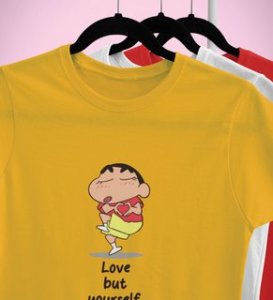 Self-Love : Amazingly Printed (yellow) T-Shirt For Singles
(yellow) T-Shirt For Singles With Print